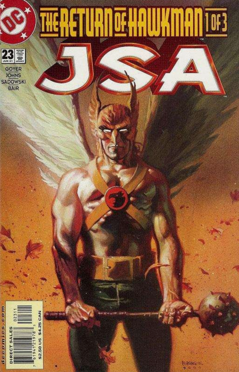 JSA #23 2001 RETURN OF HAWKMAN JSA DC COMICS