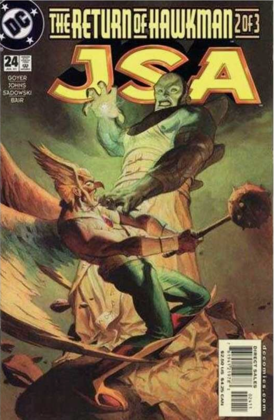 JSA #24 2001 RETURN OF HAWKMAN JSA DC COMICS