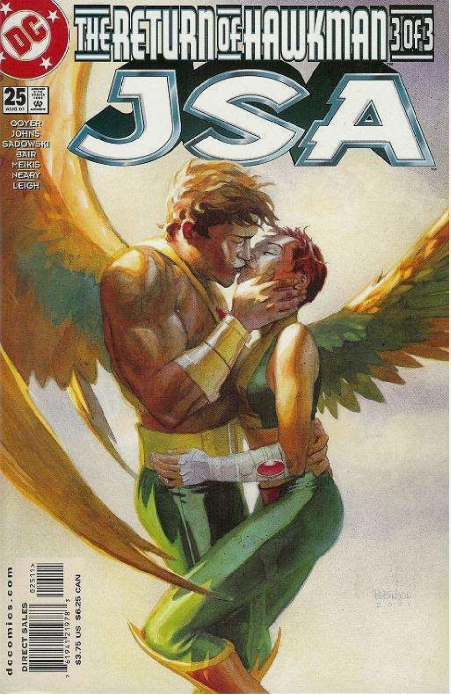 JSA #25 2001 RETURN OF HAWKMAN JSA DC COMICS