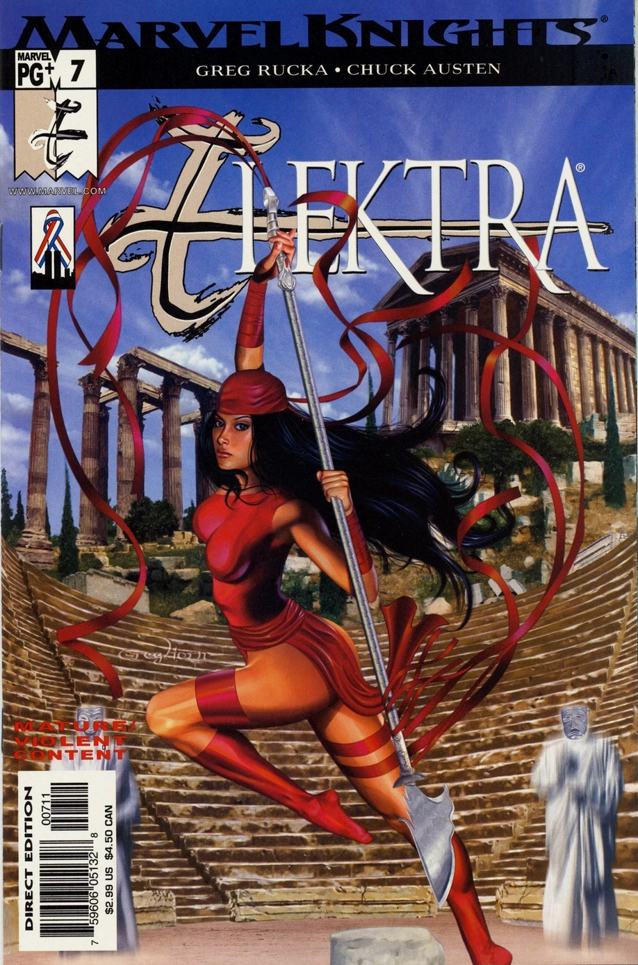 ELEKTRA #7 MARVEL KNIGHTS GREG HORN 2002 Elektra MARVEL COMICS