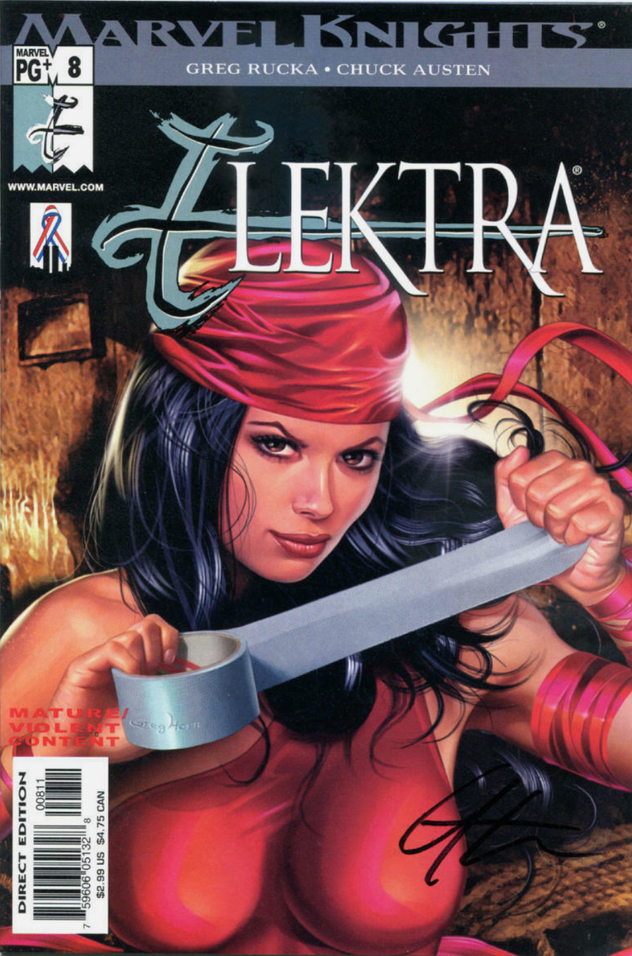 ELEKTRA #8 MARVEL KNIGHTS GREG HORN 2002 Elektra MARVEL COMICS