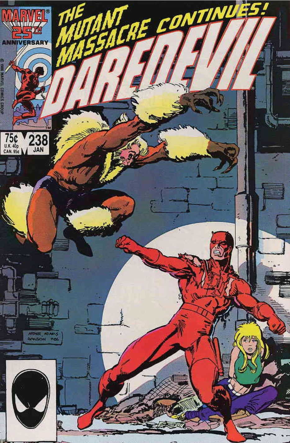 DAREDEVIL #238 1986 Daredevil MARVEL COMCS