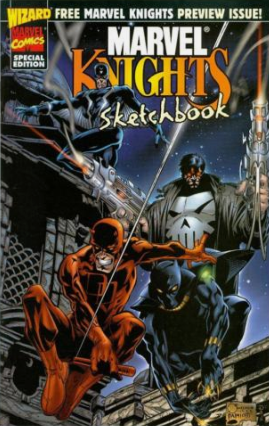 MARVEL KNIGHTS SKETCHBOOK #1 WIZARD 1998 Marvel Knights MARVEL COMICS