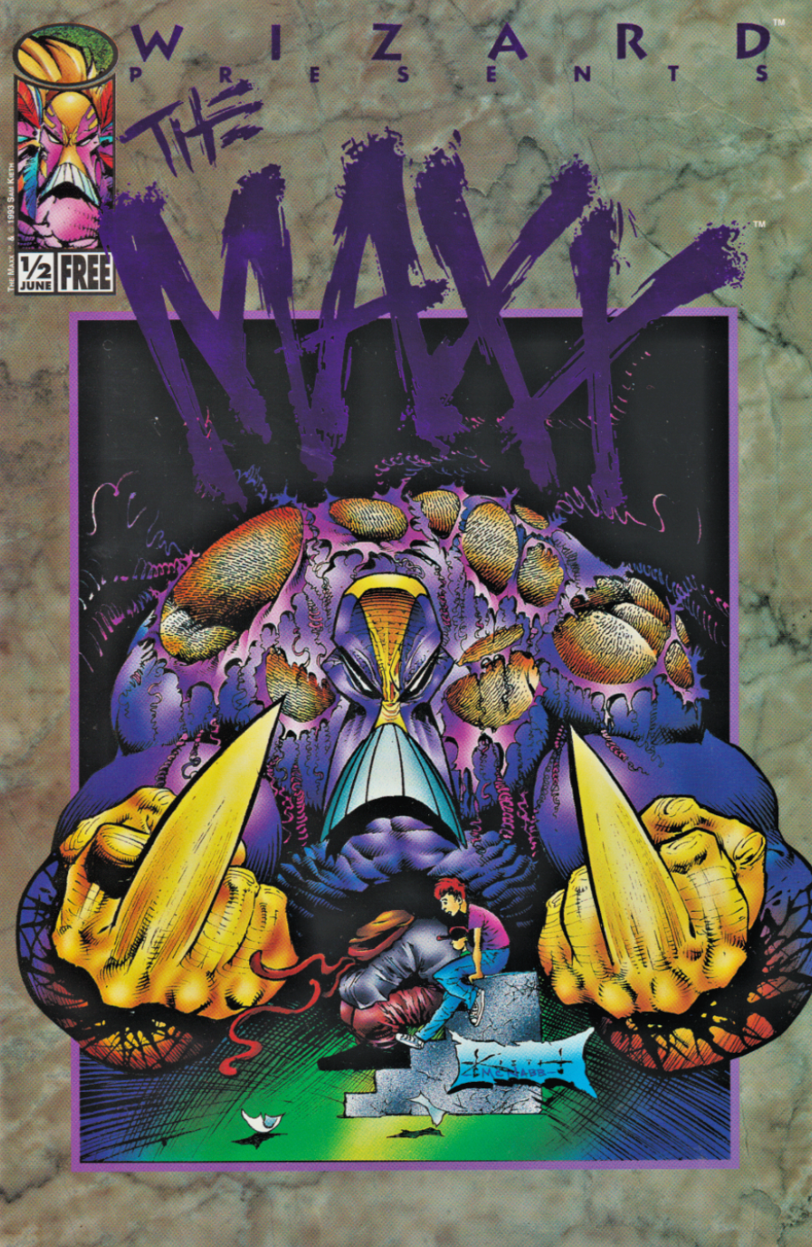 WIZARD PRESENTS THE MAXX #1/2 COA 1993 Maxx IMAGE COMICS