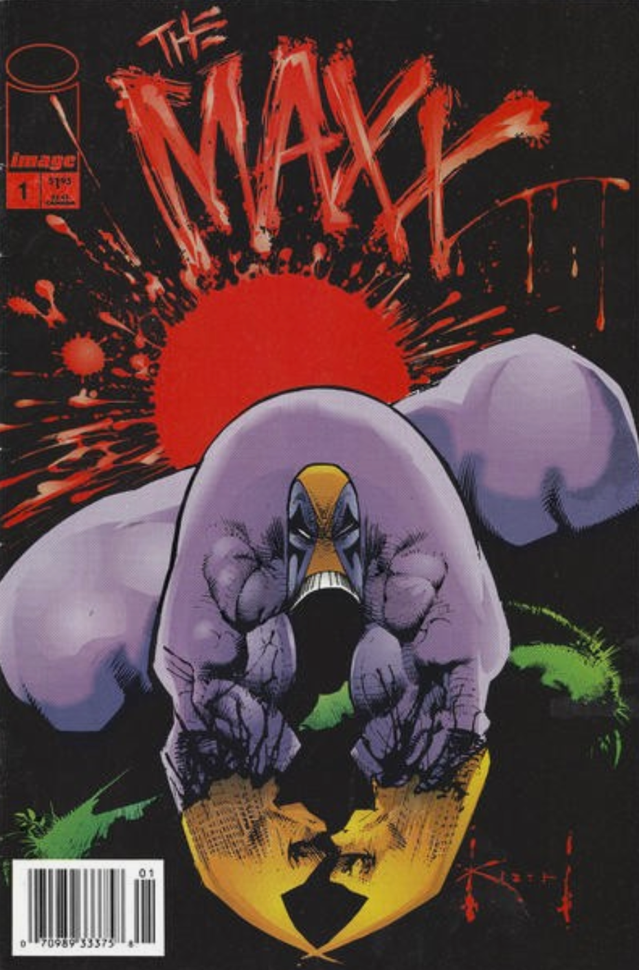 MAXX #1 1993 NEWSSTAND Maxx IMAGE COMICS