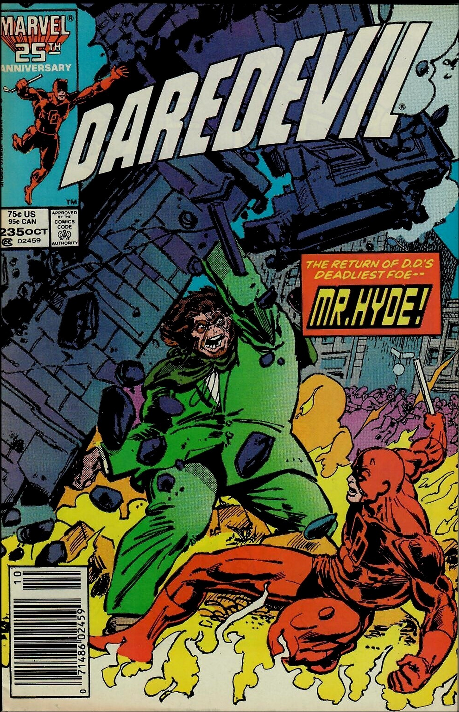 DAREDEVIL #235 1986 NEWSSTAND Daredevil MARVEL COMCS