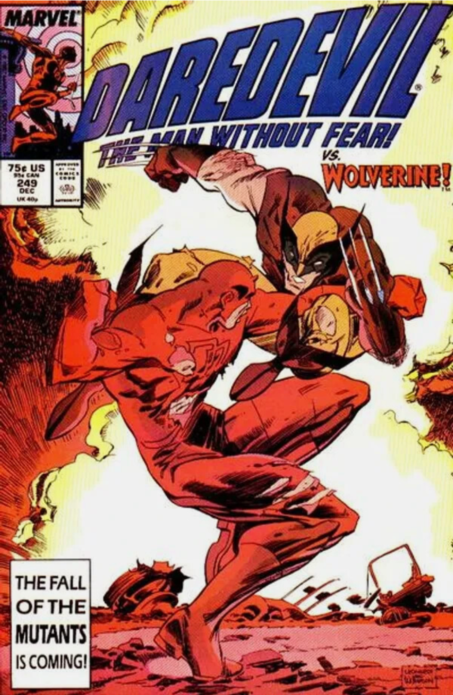 DAREDEVIL #249 1987 Daredevil MARVEL COMCS