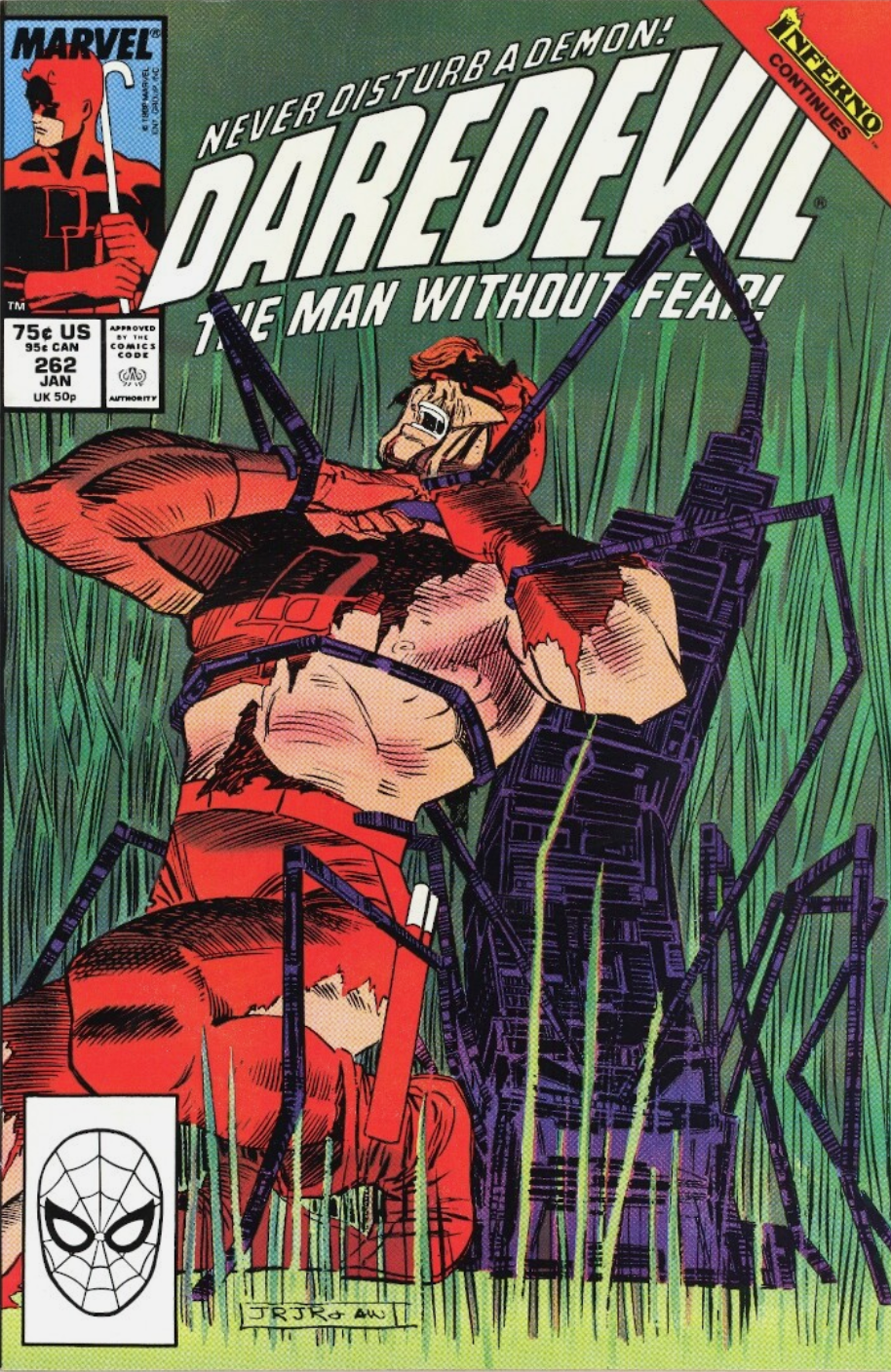 DAREDEVIL #262 1989 Daredevil MARVEL COMCS