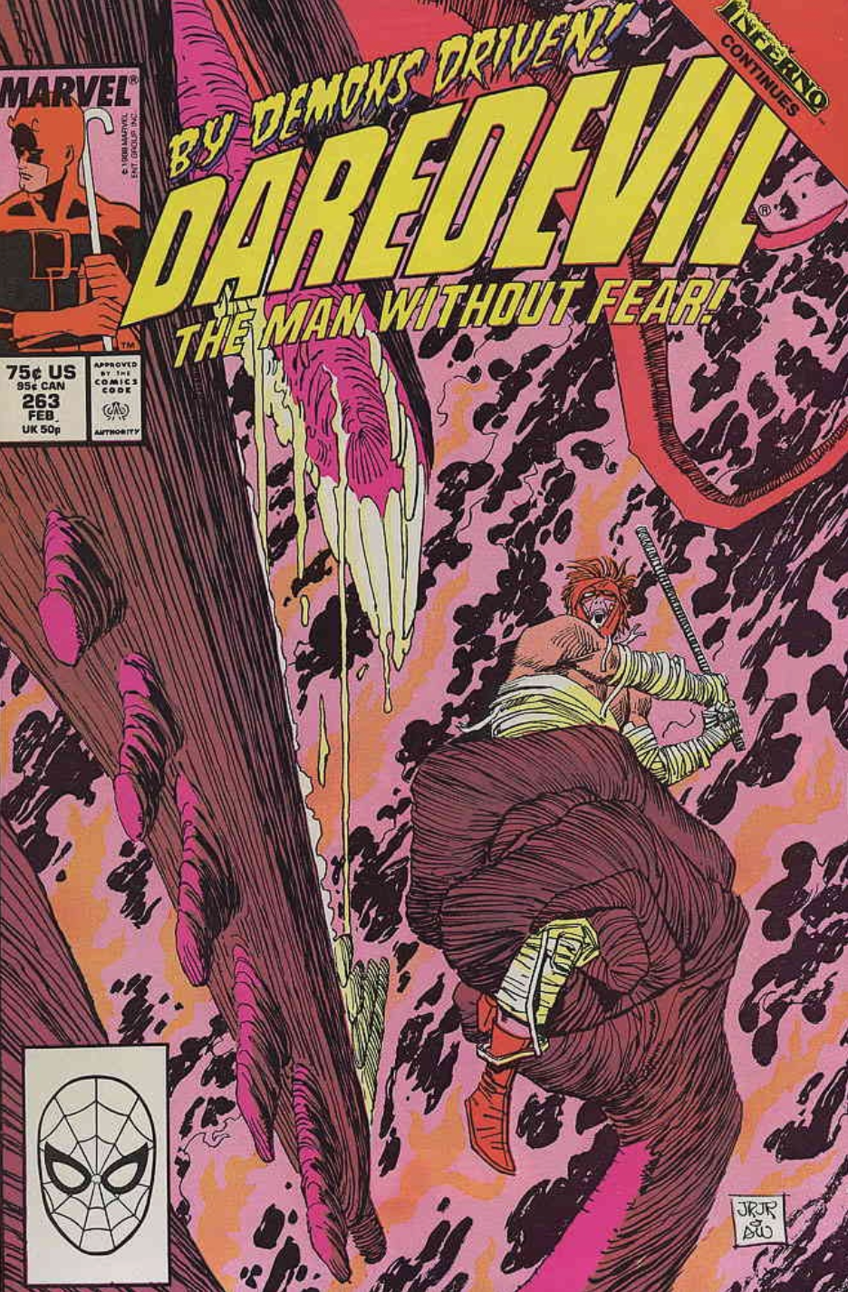DAREDEVIL #263 1989 Daredevil MARVEL COMCS