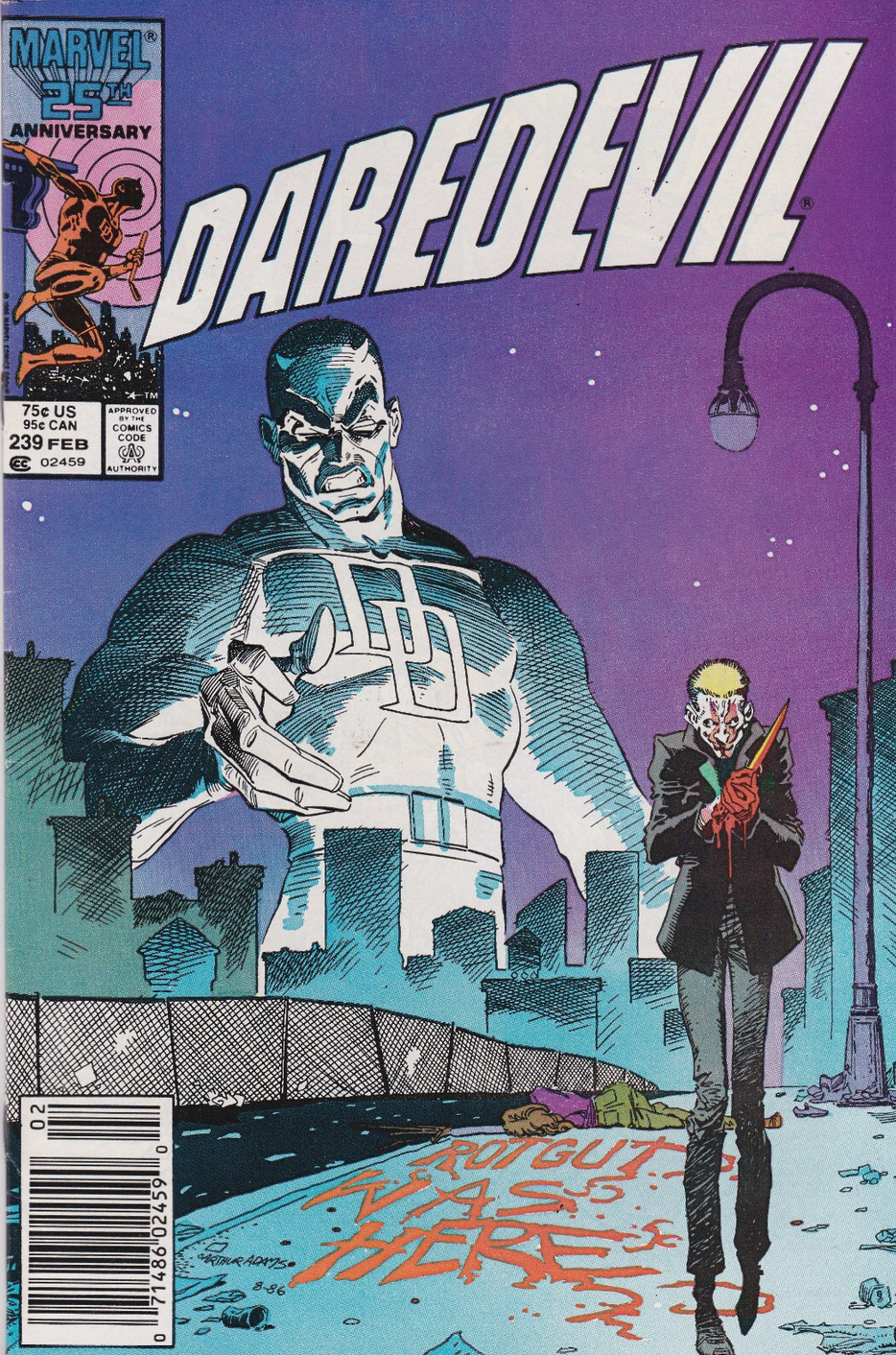 DAREDEVIL #239 1987 NEWSSTAND Daredevil MARVEL COMCS