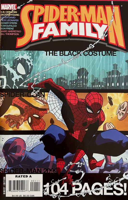 SPIDER-MAN FAMILY BLACK COSTUME 2099 2007 Spider-Man MARVEL COMCS