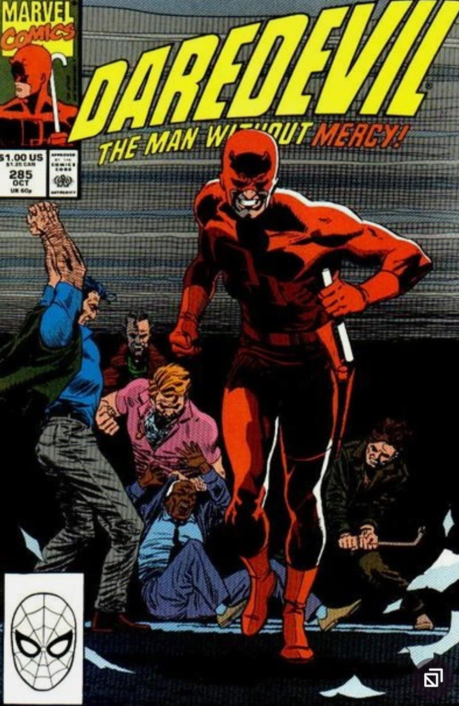 DAREDEVIL #285 1990 Daredevil MARVEL COMCS