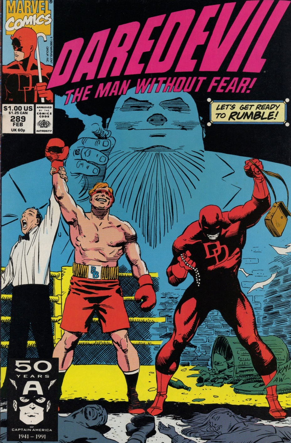 DAREDEVIL #289 1990 Daredevil MARVEL COMCS