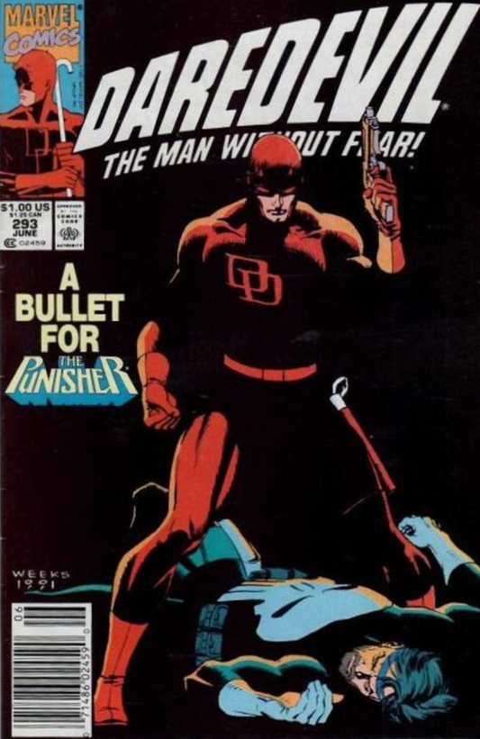 DAREDEVIL #293 1991 NEWSSTAND Daredevil MARVEL COMCS