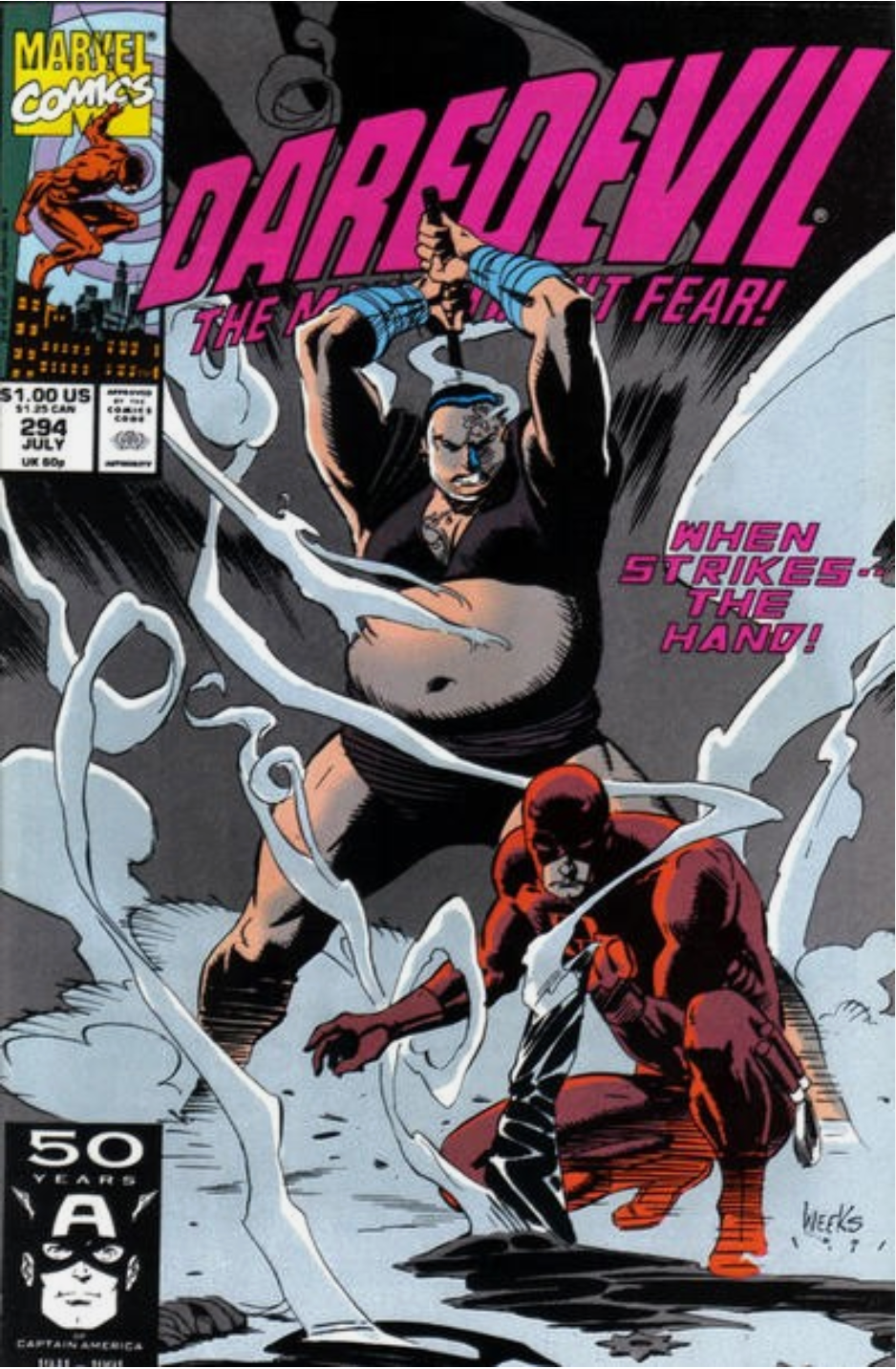 DAREDEVIL #294 1991 Daredevil MARVEL COMCS