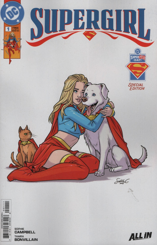 FREE SUPERMAN DAY 2026 SUPERGIRL #1 w/ $5 PURCHASE (Code: TOMORROW) DC COMICS