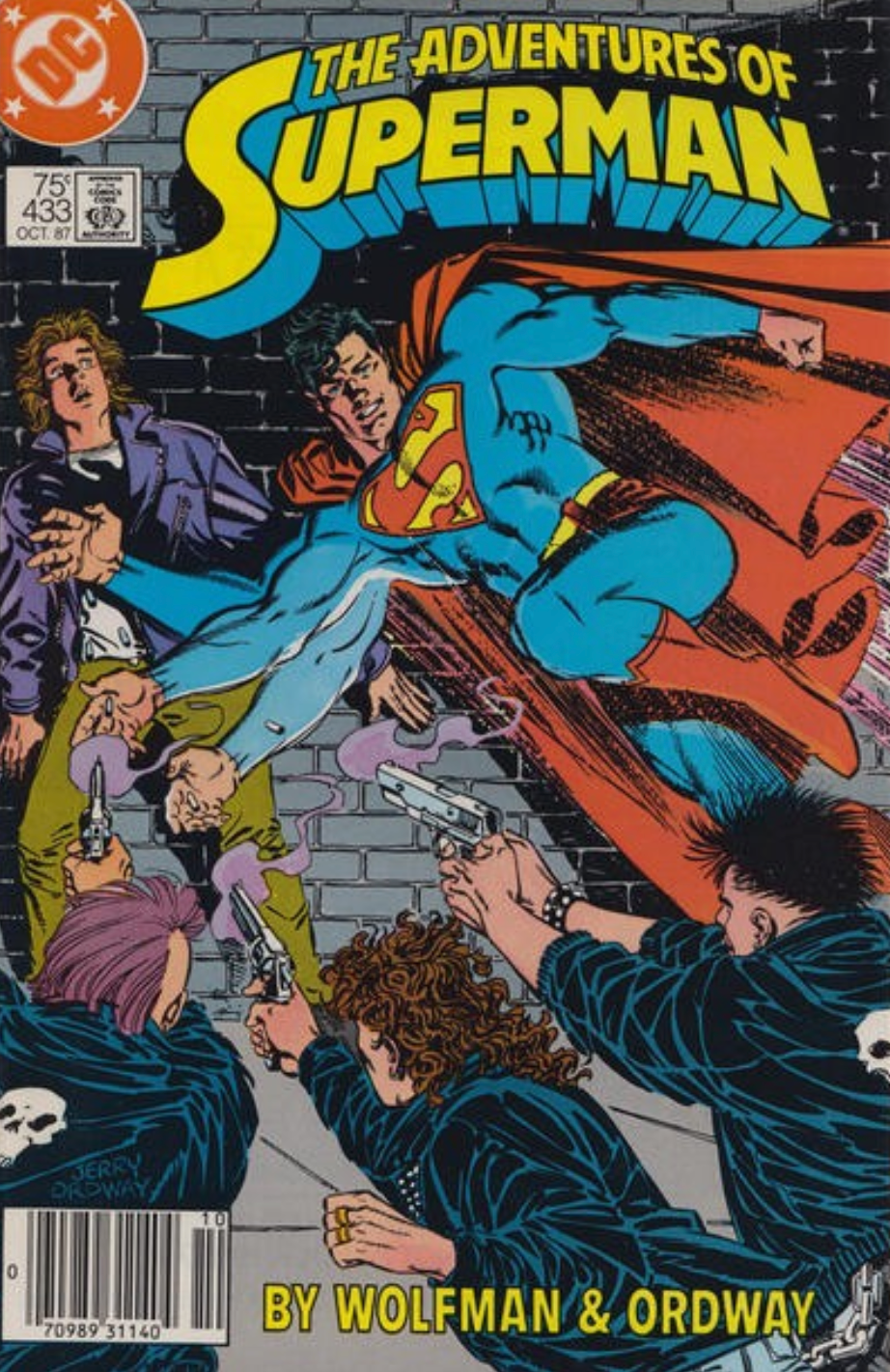 ADVENTURES OF SUPERMAN #433 1987 NEWSSTAND Superman DC COMCS