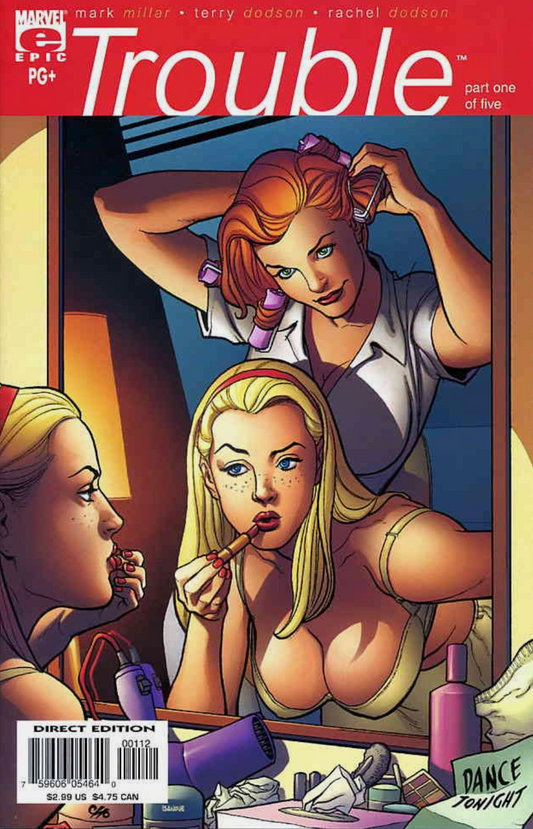 TROUBLE #1 2ND PRINT FRANK CHO VARIANT 2003 MARVEL COMCS