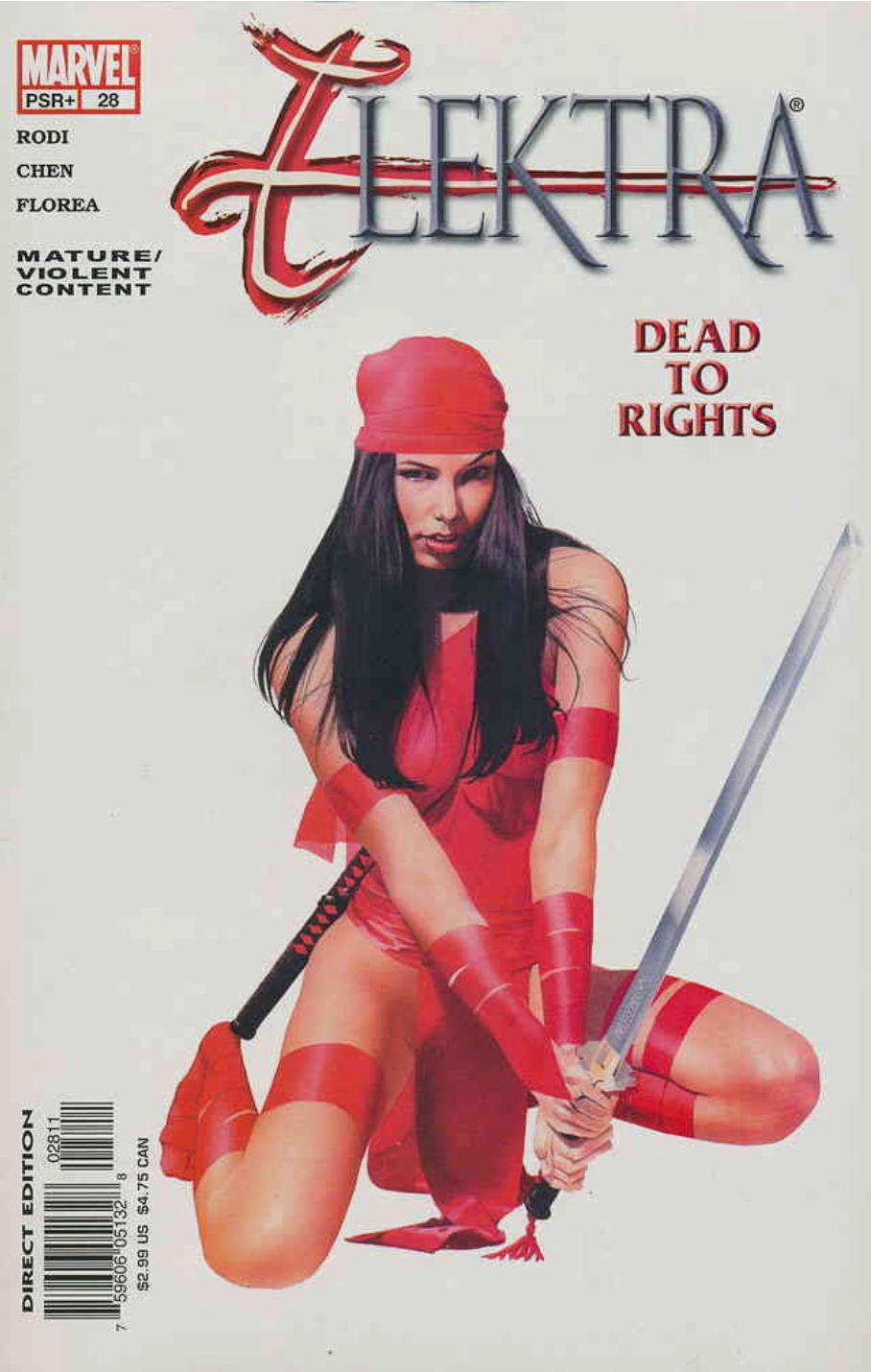ELEKTRA #28 MAYHEW COVER 2003 Elektra MARVEL COMCS