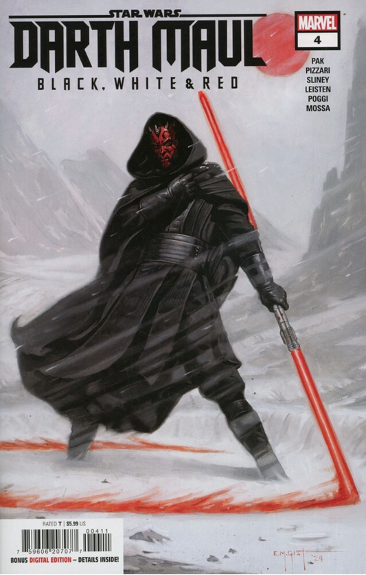 STAR WARS DARTH MAUL BLACK WHITE RED #4 2024