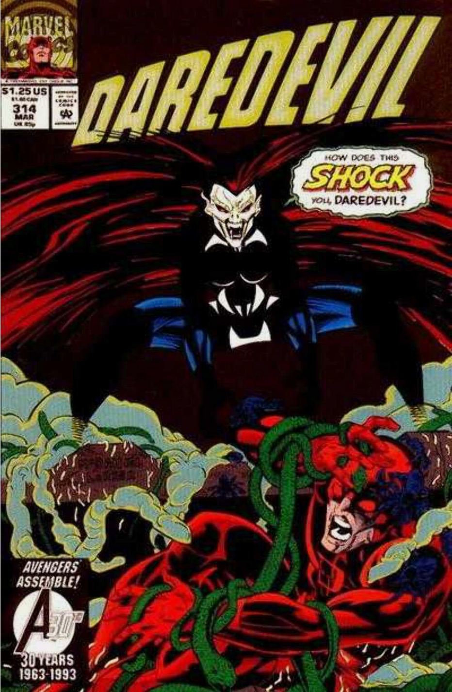 DAREDEVIL #314 1993 Daredevil MARVEL COMCS