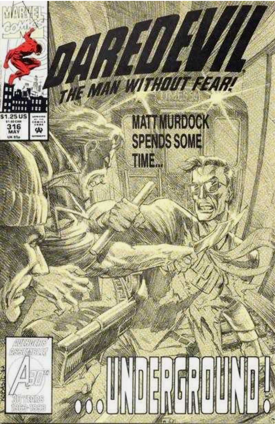 DAREDEVIL #316 1993 Daredevil MARVEL COMCS