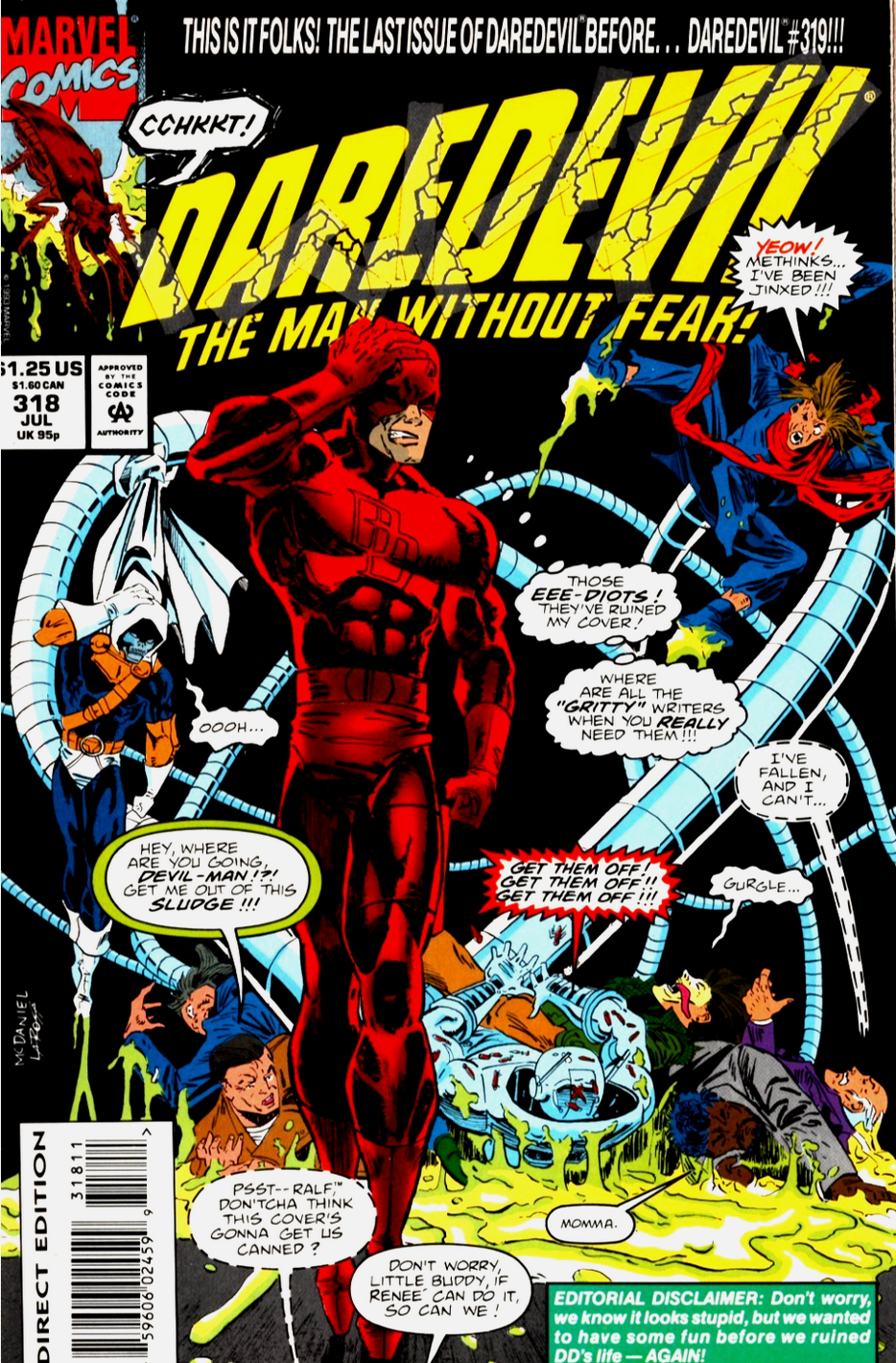 DAREDEVIL #318 1993 Daredevil MARVEL COMCS