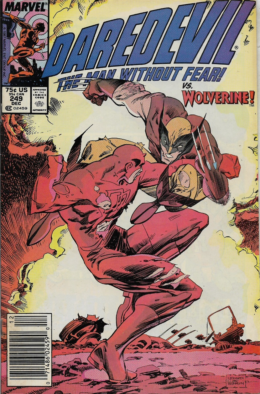 DAREDEVIL #249 1987 NEWSSTAND Daredevil MARVEL COMCS