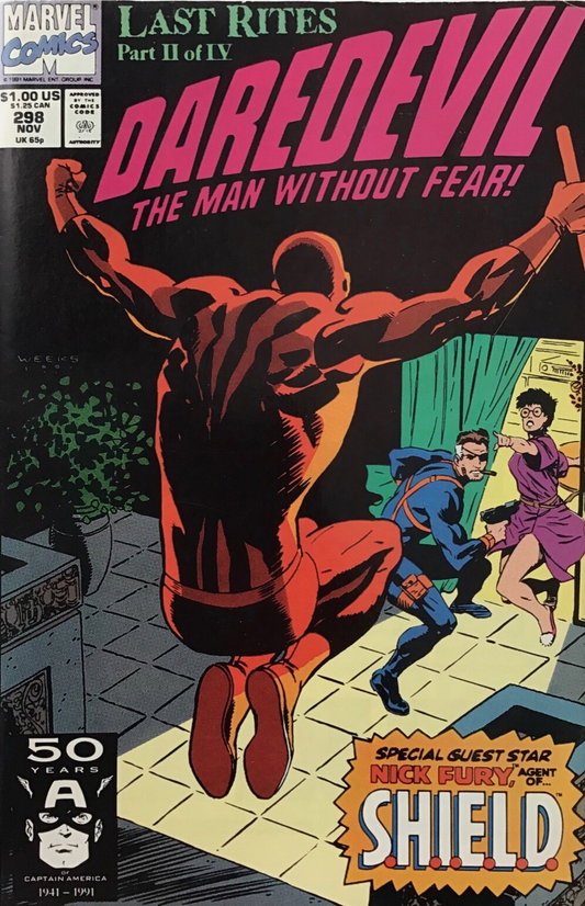 DAREDEVIL #298 1991 Daredevil MARVEL COMCS