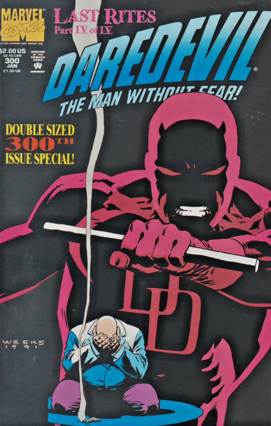 DAREDEVIL #300 1992 Daredevil MARVEL COMCS