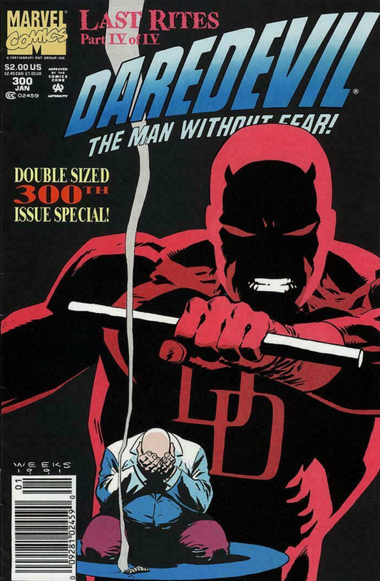 DAREDEVIL #300 1992 NEWSSTAND Daredevil MARVEL COMCS