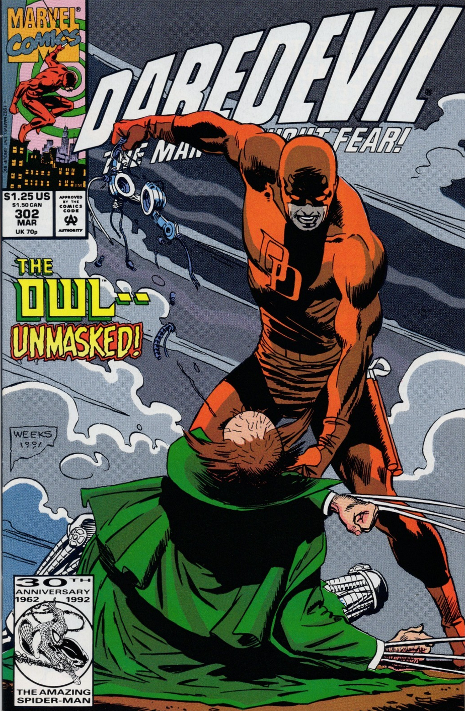 DAREDEVIL #302 1992 Daredevil MARVEL COMCS