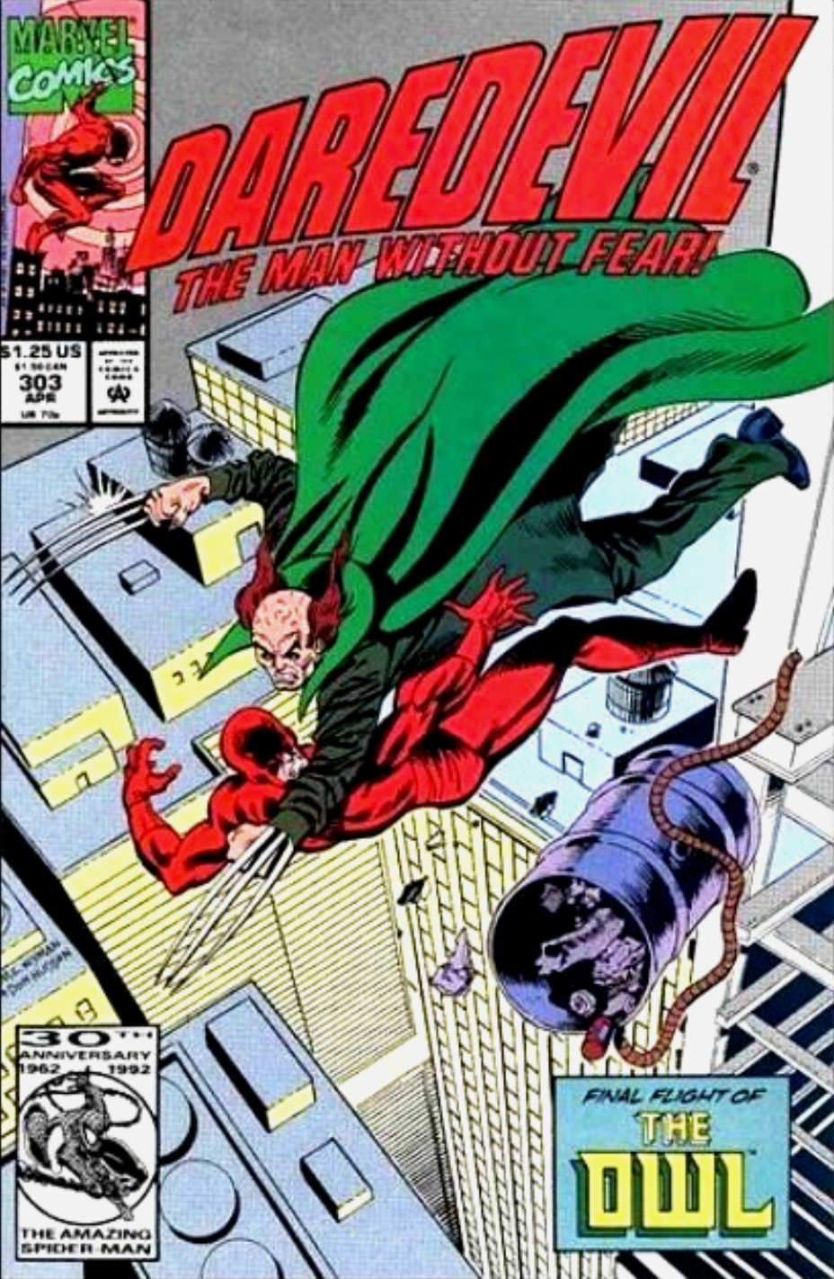 DAREDEVIL #303 1992 Daredevil MARVEL COMCS