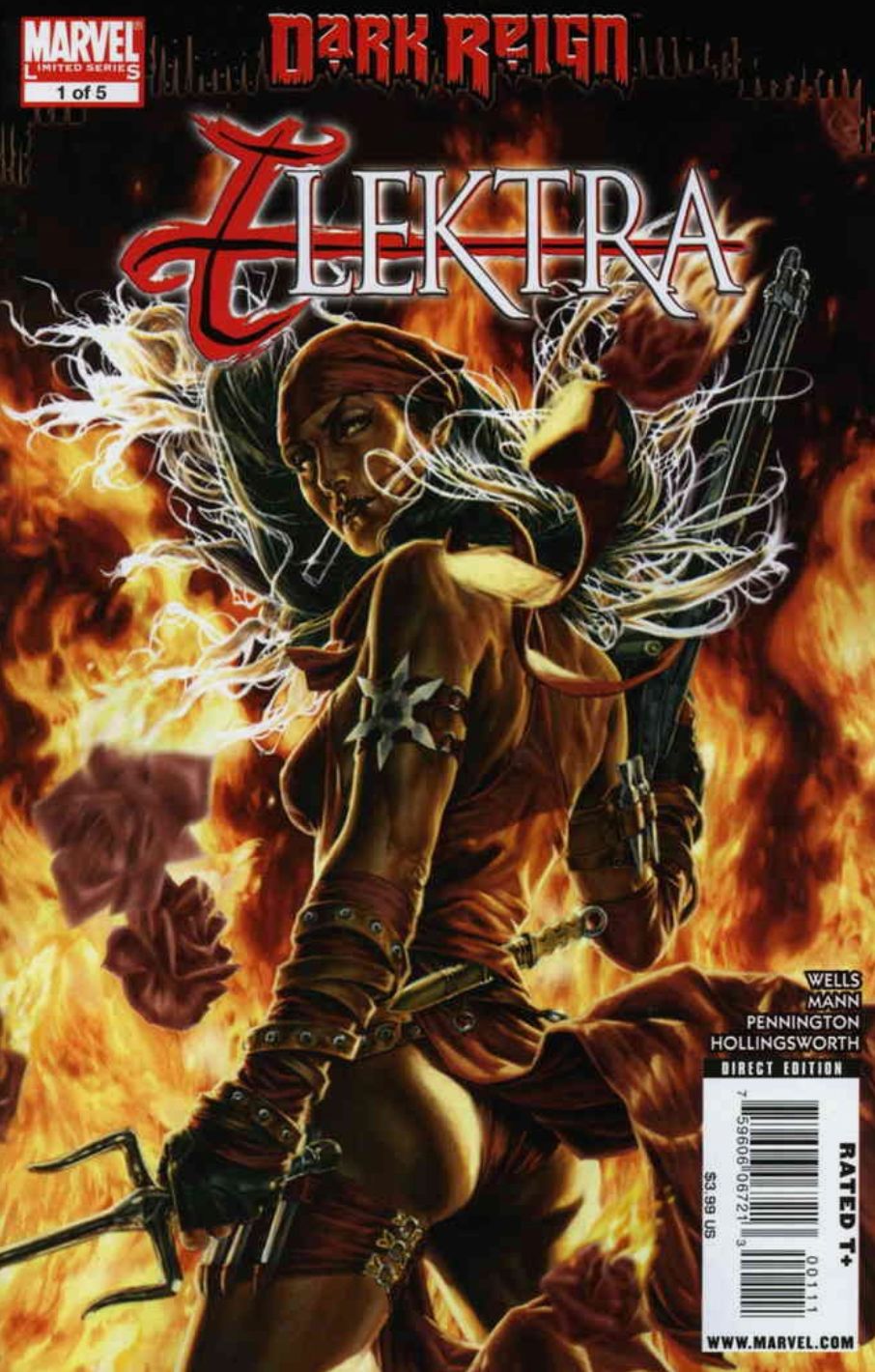 DARK REIGN ELEKTRA #1 2009 BERMEJO Elektra MARVEL COMCS