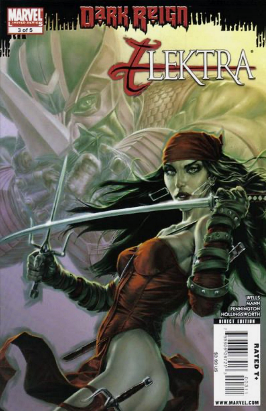 DARK REIGN ELEKTRA #3 2009 BERMEJO Elektra MARVEL COMCS