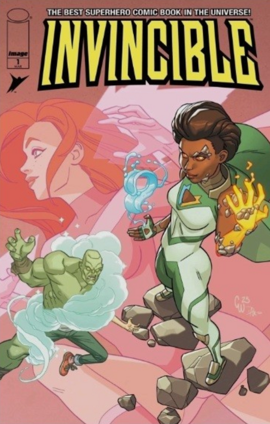 INVINCIBLE FOIL EDITION #1 REPRINT INVINCIBLE VS LUNAR ELLA MENTAL VARIANT 2025 Invincible IMAGE COMICS