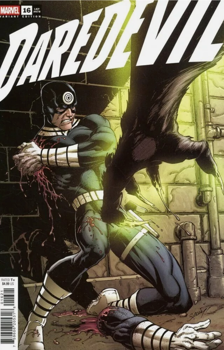 DAREDEVIL #16 BAGLEY BULLSEYE SPOILER VARIANT 2024 Daredevil MARVEL PRH