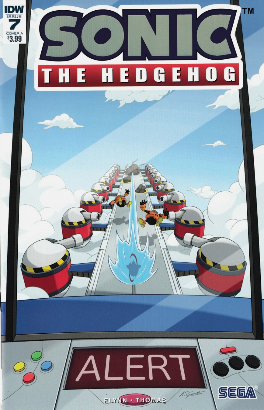 SONIC THE HEDGEHOG #7 COVER A FOIL SEGA 2018 Sonic the Hedgehog IDW PUBLISHING