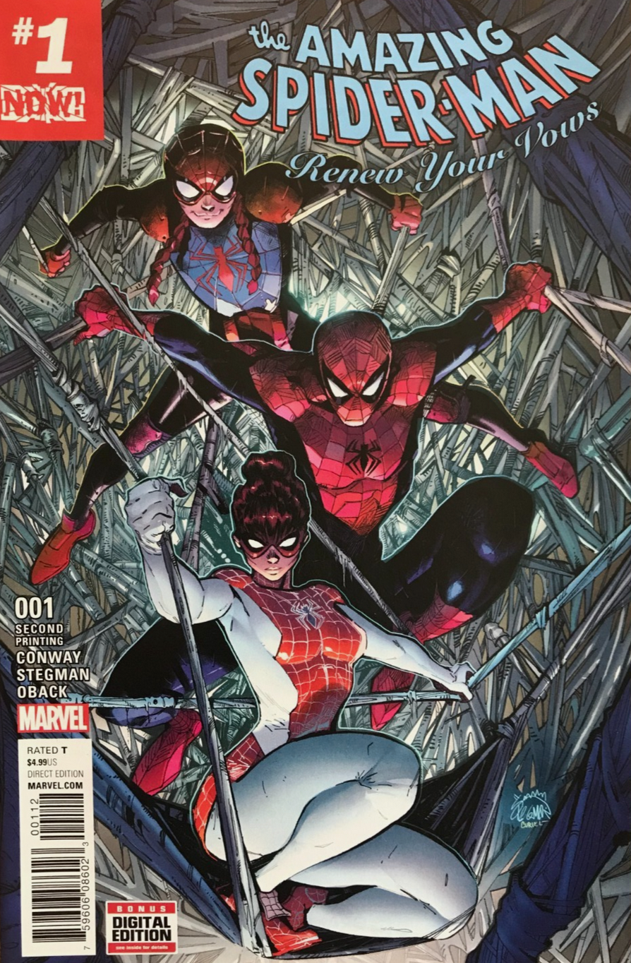 AMAZING SPIDER-MAN RENEW YOUR VOWS #1 2ND PRINT VARIANT 2017 Amazing Spider-Man MARVEL COMICS