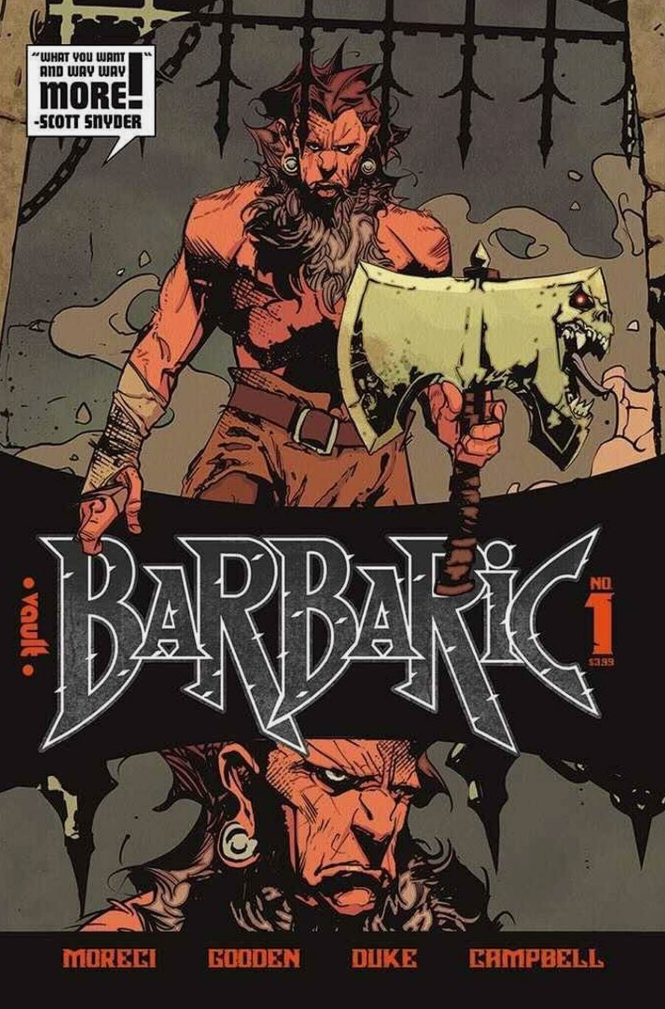 BARBARIC #1 2ND PRINT 2021 comic book VAULT COMICS