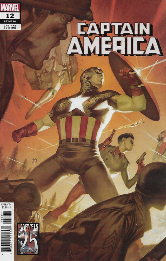 CAPTAIN AMERICA #12 TEDESCO MARVELS 25TH TRIBUTE VARIANT 2019 Captain America MARVEL COMICS