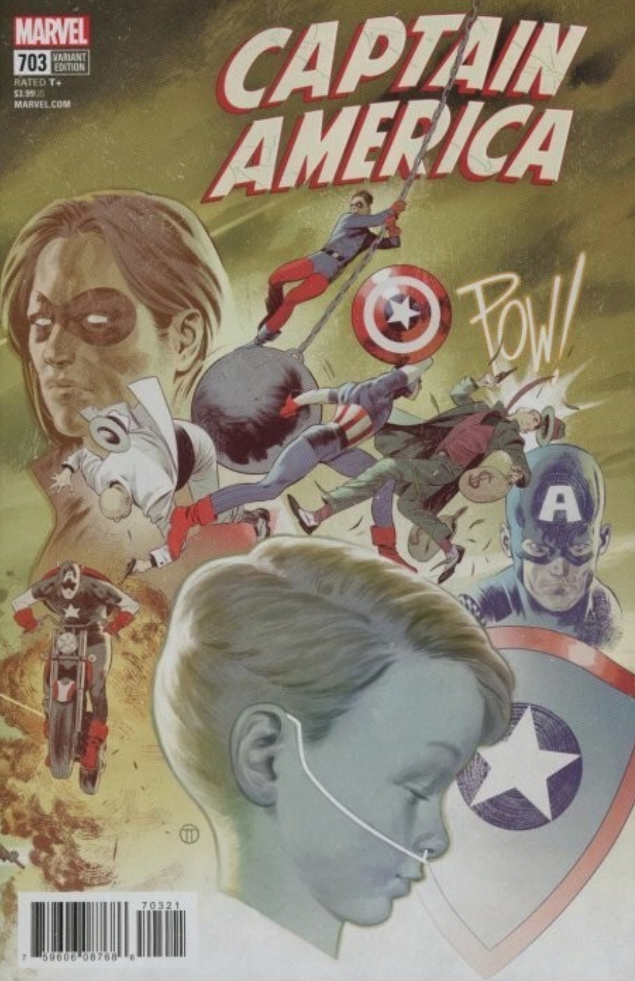 CAPTAIN AMERICA #703 TEDESCO CONNECTING VARIANT 2018 Captain America MARVEL COMICS