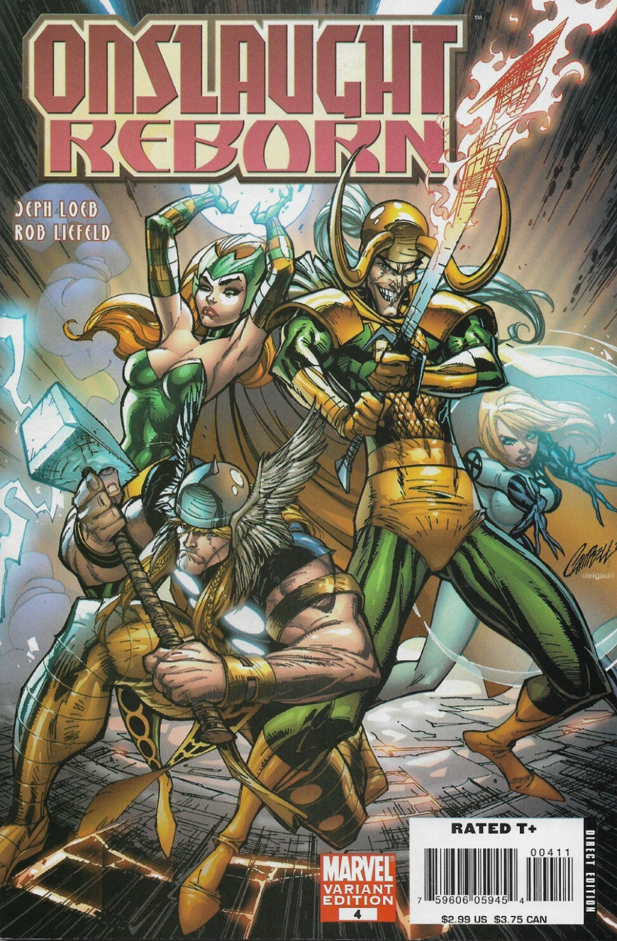 ONSLAUGHT REBORN #4 J SCOTT CAMPBELL VARIANT 2006 Wolverine MARVEL COMICS