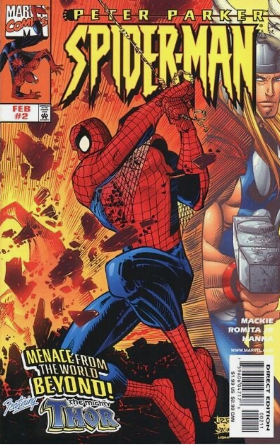 PETER PARKER SPIDER-MAN #2 1999 Spider-Man MARVEL COMICS