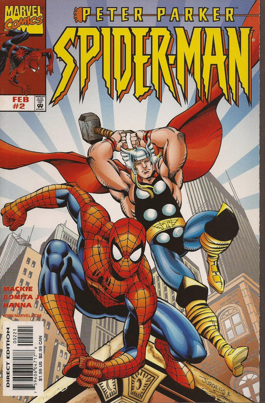 PETER PARKER SPIDER-MAN #2 VARIANT 1999 Spider-Man MARVEL COMICS