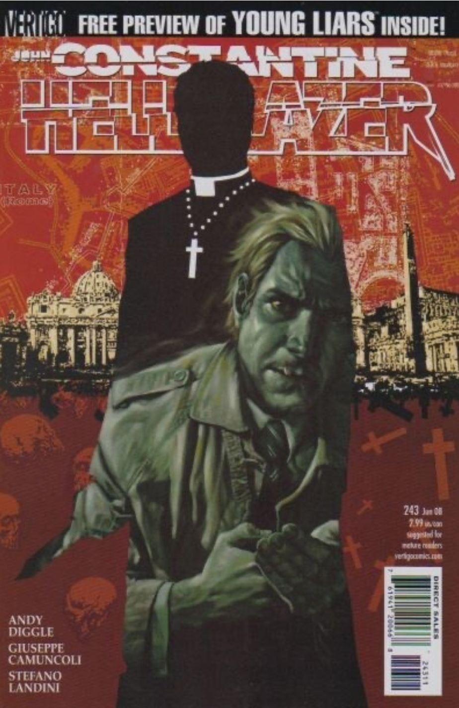 HELLBLAZER #243 2008 Hellblazer DC COMICS