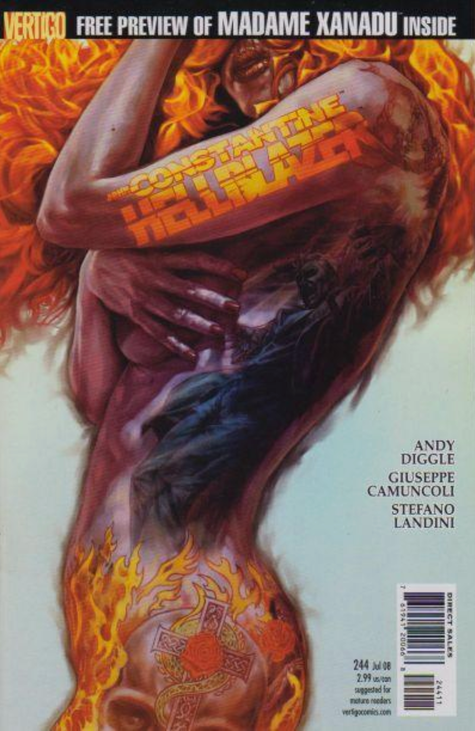 HELLBLAZER #244 2008 Hellblazer DC COMICS