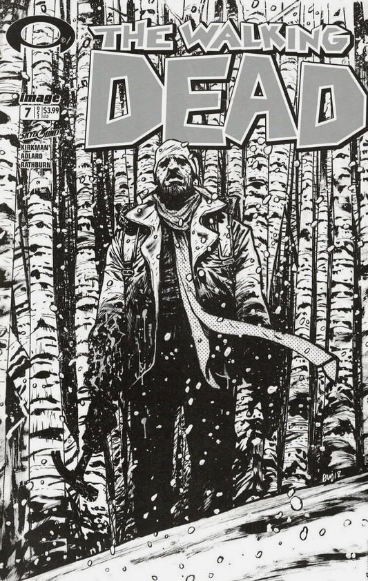 WALKING DEAD #7 15TH ANNIVERSARY JOHNSON B&W VARIANT 2018 Walking Dead IMAGE COMICS