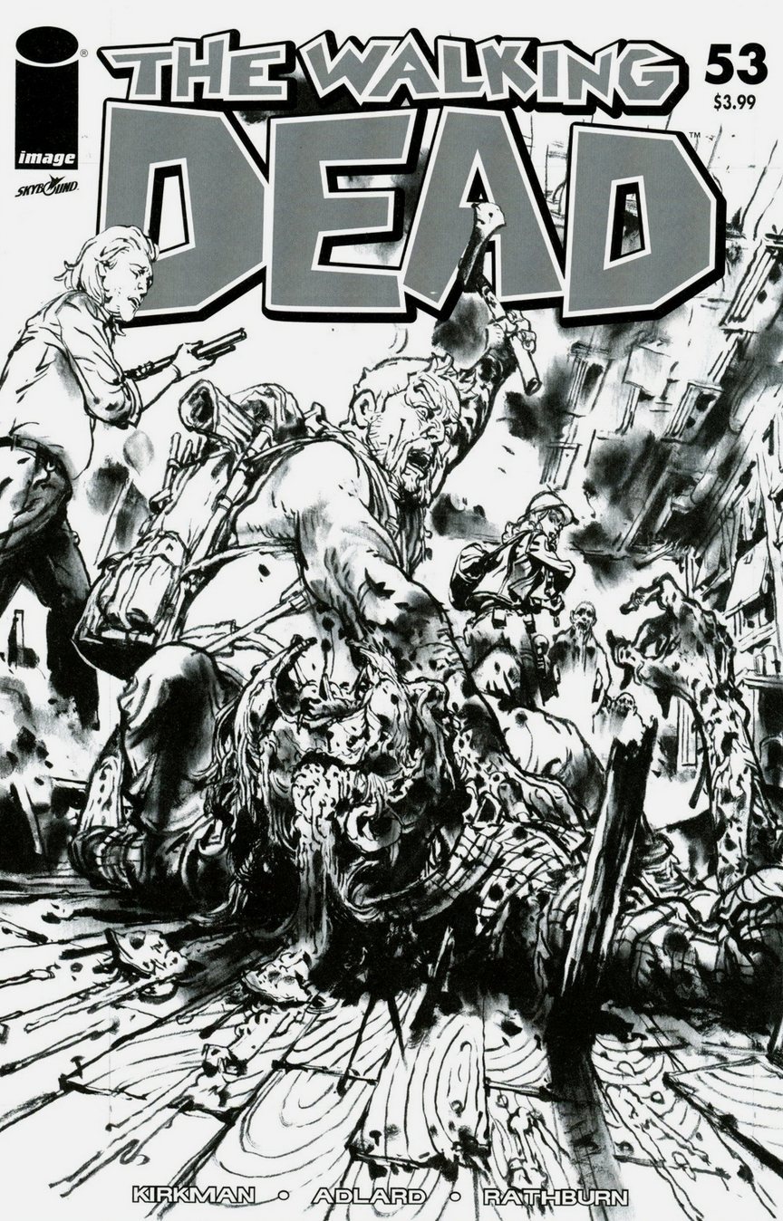 WALKING DEAD #53 KIM JUNG JI 15TH ANNIVERSARY B&W VARIANT 2018 Walking Dead IMAGE COMICS