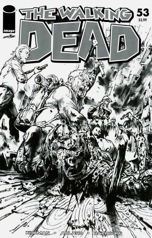 WALKING DEAD #53 KIM JUNG JI 15TH ANNIVERSARY B&W VARIANT 2018 Walking Dead IMAGE COMICS
